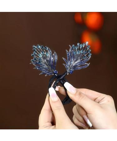 Rhinestone Flower Hair Clip Whale Tail Rhinestone Flower Hair Clip For Women Lazy Hair Curler Deft Bun Maker Elegant Lazy Hair Curler Bun Clips Ocean Blue Feather Hairpin (Size : Feather+Whale Ta 1 count (Pack of 1) - Buy Online on GoSupps.com