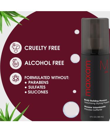Maxxam Body Building Mousse | Volumizing Styling Foam | Frizz Control for All Hair Types | 6 Fl Oz - Buy Now - Buy Online on GoSupps.com