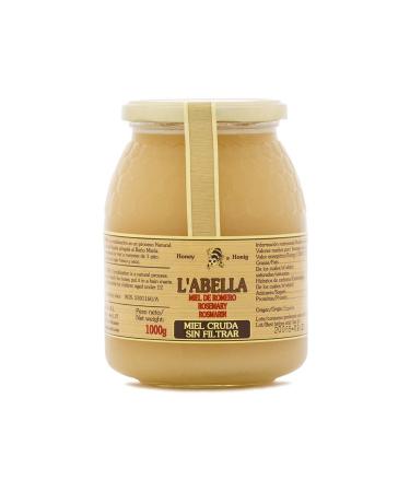 L'abella Mel - Raw Rosemary Honey - Natural Honey Harvested in Spain (1kg)