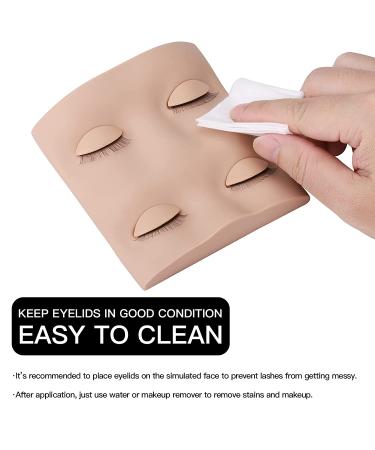 Pretty Memory 2 Pairs Replacement Eyelids for Lash Mannequin Head - Removable Realistic Eyelids with Eyelashes for Makeup Practice and Extensions - 4 Count - Buy Online on GoSupps.com