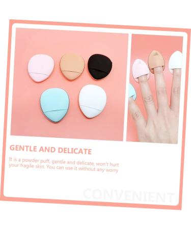 FRCOLOR Mini Finger Puff Makeup Sponges - 45 Pcs Hydrophilic Powder Puffs in Assorted Colors for Flawless Application - Buy Online on GoSupps.com