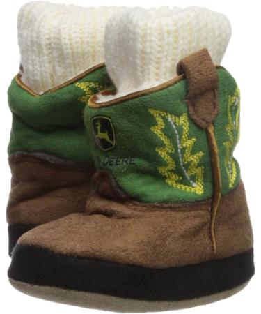 John Deere Baby Boys' Green Cuffed Boot Slipper Socks - Size 0-6 Months - Buy Online on GoSupps.com