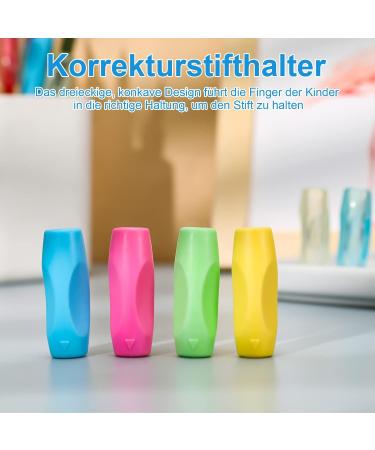Ruggito Silicone Pencil Grips | Ergonomic Writing Aid for Kids | 16 Handle Holder for Improved Grip & Comfort - Buy Online on GoSupps.com