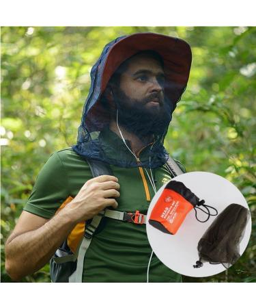 Midge Head Net Set with Storage Bag - Nylon Face Net for Outdoor Activities - Buy Online on GoSupps.com