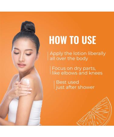 I ba Vitamin C Glow Body Lotion - Hydrating Non-Greasy 100% Vegan Paraben & Mineral Oil Free Halal Certified - 320ml for All Skin Types - Buy Online on GoSupps.com
