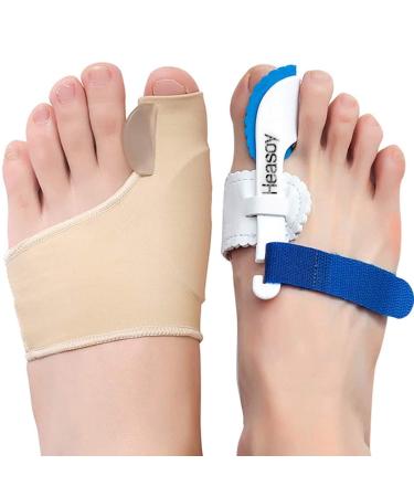 Bunion Corrector Big Toe Separators  Heasoy Bunion Pain Relief for Hallux Valgus Corrector  Bunion Splints for Bending Toe  Overlapping Toe  Turf Toe (2 Pair  0% BPA)