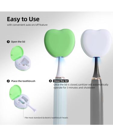 Sewrom UV-C Sanitizer Toothbrush Case | Portable Heat-Drying Holder for Any Size Toothbrush | Travel and Home Toothbrush Sterilizer Cover - White - Buy Online on GoSupps.com