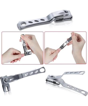 Rotating Nail Clippers Stainless Steel Fingernail & Toenail Trimmer Rotary Nail Cutter Head Manicure Tool (Color : S Size : 2pc) 2pc S - Buy Online on GoSupps.com