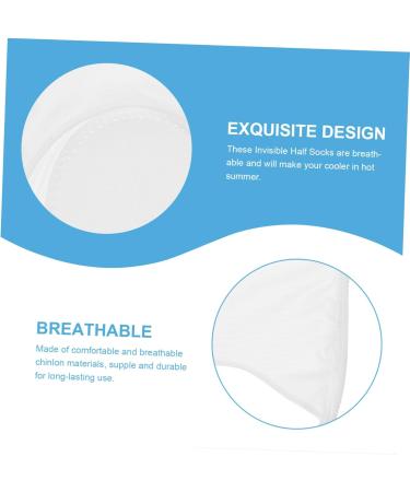 15 Pairs Women's Half Socks - Sweat Absorbing Washable & Breathable Forefoot Socks for Comfort - Buy Online on GoSupps.com