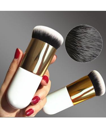 Foundation Brush Blush Brush High-Gloss Brush and Loose Brush (White) - Buy Online on GoSupps.com