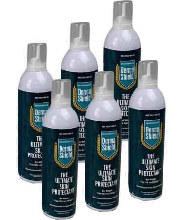 Derma Shield Skin Barrier Mousse Aerosol - Light-Weight Invisible Skin Protectant (17 oz) - 6 Count Case - Buy Online on GoSupps.com