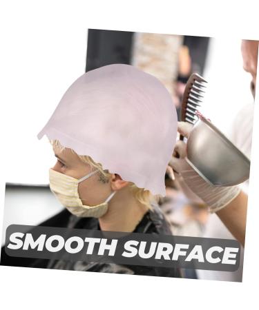 FRCOLOR 4pcs Silicone Highlighter Cap Hair Frosting Cap Hair Coloring Tools Hair Dye Cap Hair Crochet Hook Highlight Kit for Dark Hair Dyeing Color Caps Salon Silica Gel Pink Set Frosted - Buy Online on GoSupps.com