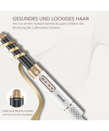 Omnial Omniair Pro 5in1 Hairstyler Set - Versatile Styling with 3 Temperature Levels & Coldshot Function for All Hair Types - International Shipping Available - Buy Online on GoSupps.com