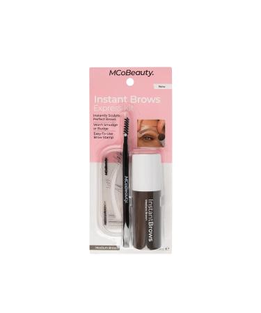 MCoBeauty Medium Brown Brow Kit - Sculpt & Shape Brows Easily - Matte Finish Pomade - Includes Reusable Stencils - Buy Online on GoSupps.com