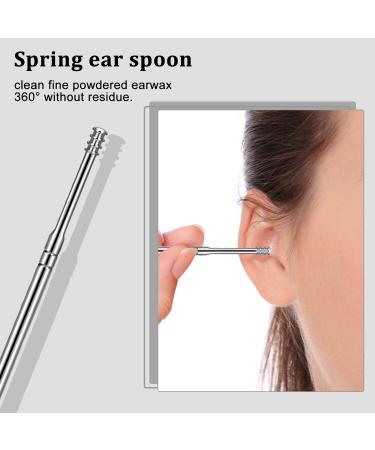 Premium Stainless Steel Ear Wax Removal Set - Portable Ear Cleaner for Adults & Children - Includes Storage Box & 2 Cleaning Brushes - Buy Online on GoSupps.com