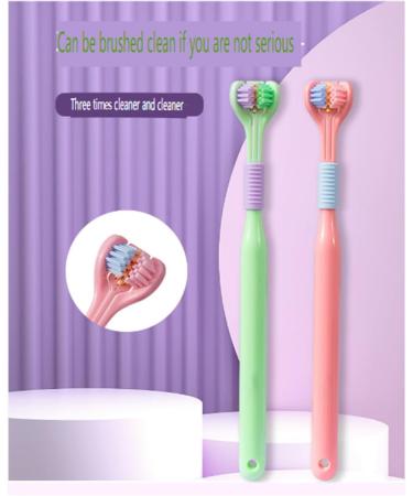 Vnduifh 3-Piece Sensory Joy Toothbrush Set - Three-Sided Soft Toothbrush for Kids with Special Needs - Optimal Oral Care - Buy Online on GoSupps.com