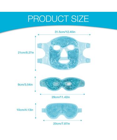 Cool Relief: Cliunt 3-Piece Eye Mask Set - Reusable Gel Masks for Migraine Relief Swollen Eyes & Dark Circles - Hot & Cold Therapy - Buy Online on GoSupps.com
