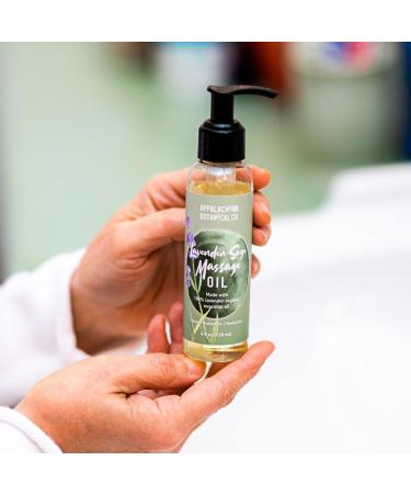 Lavender Sage Bath & Body Oil - Nourishing Lavender Body Oil for Skin & Massage - 4 fl oz Natural After Shower Moisturizer - Buy Online on GoSupps.com