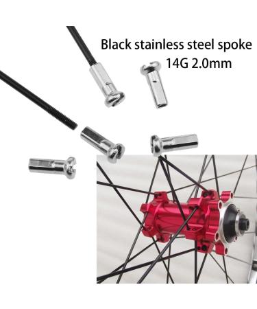 AYLIFU 12 PCS 14G Stainless Steel Spokes 260mm for Mountain and Road Bikes - Includes 12mm Spoke Caps - Buy Online on GoSupps.com