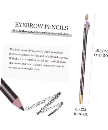 VINTORKY 8pcs Eyebrow Pencil Black Lead Pencils Makeup Sharpener Pencil Wooden - Buy Online on GoSupps.com