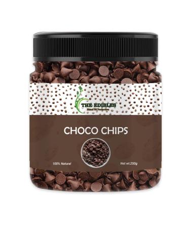 THE EDIBLES Dark Chocolate Chips 250 gm Dark Chocolate Chips Dark Chocolate Chips_Packing May Vary