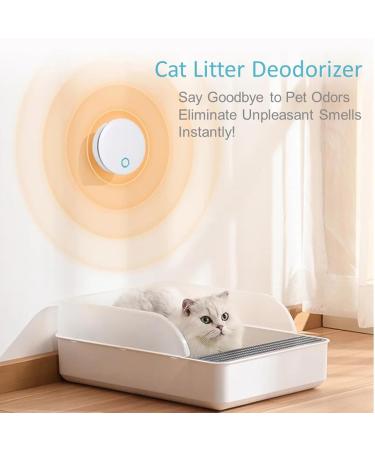 Cat Litter Deodorizer Portable Ozone & Ionic Air Purifier 2 in 1 Eliminate Odor for Home Car Refrigerator Shoe Cabinet Pet Room Hunting Bag White - Buy Online on GoSupps.com