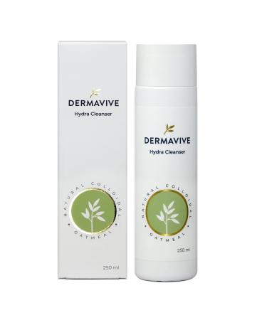 Dermavive Hydra Cleanser - Non-Irritating Facial and Skin Cleanser  pH Balanced  Softens and Hydrates Sensitive Skin  250ml (Pack of 1) Dermavive Hydra Cleanser 8.45 Fl Oz (Pack of 1)