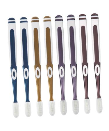 Beaupretty 8 pieces nano toothbrush for adult accessories toothbrush medium -sized for adults compact for adults.