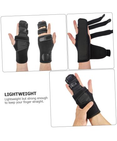 FRCOLOR Hand Protector Splint - Sports Finger Stabilizer for Joints & Fractures | 1pc Black Right | International Shipping - Buy Online on GoSupps.com