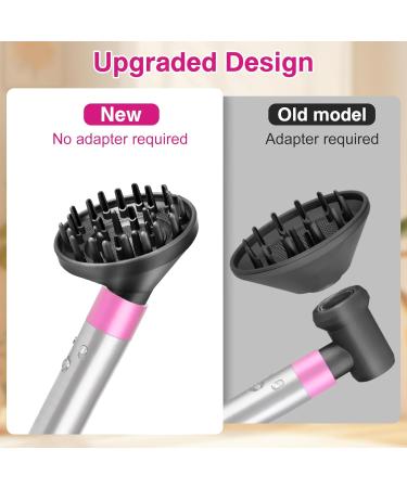 Buy Diffuser Nozzle for Dyson Airwrap Styler | Convert Long Curling Styler to Hairdryer - Black - Buy Online on GoSupps.com