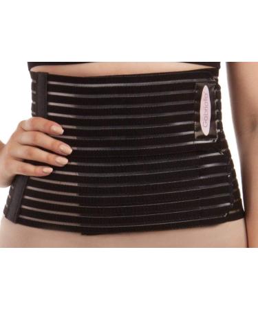 Buy GABRIALLA 8 Wide Abdominal Binder for Women - Ideal Postpartum & C-Section Support - Soft Breathable Made in USA - Black Large - Buy Online on GoSupps.com