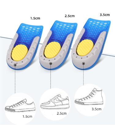 Height Increase Insole Heel Lift Inserts for Women - 3.5cm Invisible TPE Shoe Lifts - Buy Online on GoSupps.com
