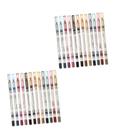 FOMIYES 2pcs 12 Makeup Eyeliner Glitter Outfit Flash Suit Waterproof Eyeliner Pencil Set Shimmer Water Proof 1 count (Pack of 1) As Shownx2pcs