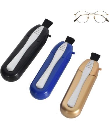 Kioiner 3 Pcs Eyeglasses Lens Cleaners Mini Portable Carbon Microfibre Cleaning Clip with Brush for All Types of Glasses Sunglasses Reading Glasses Spectacles - Buy Online on GoSupps.com