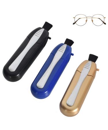 3 pieces mini portable glasses cleaner high-quality glasses cleaning cloth mini-glasses soft brush cleaning clip cleaning brush made of carbon microfiber for glasses for professional glasses cleaning - Buy Online on GoSupps.com