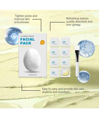 2PCS Pore Tightening Mask Blackhead Remover Shrink Pores Oil Control Deep Cleaning Brightening Fade Dark Spot Moisturizing Face Mask - Buy Online on GoSupps.com