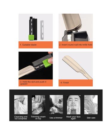 Premium Manual Hair Trimmer - Smooth Hair & Beard Blade Holder (Silver) | International Shipping Available - Buy Online on GoSupps.com