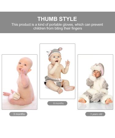 Yardwe Baby Thumb Sucking Stop Gloves - 1 Pair | Infant Finger Thumb Protector with Wrist Band | No Scratch Baby Essentials for Home & Outdoor - Buy Online on GoSupps.com