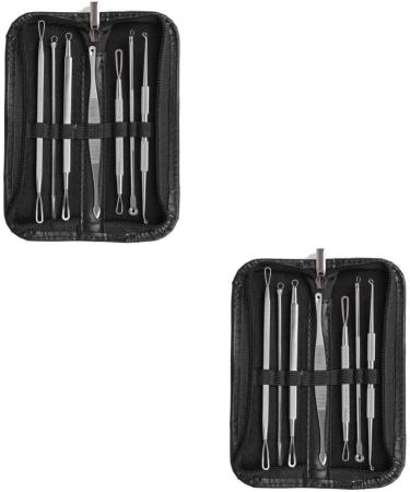HAPINARY 14 Pcs Extractor Tools Blackhead Extractor Blackhead Removal Tool Comedone Extractor Silver - Buy Online on GoSupps.com