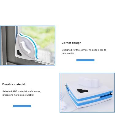 Outside Magnetic Window Cleaner Window Cleaner Magnetic Window Cleaner Home Double Sided Glass Wiper Window Cleaner Tool for High Window Thickness 0.3"-1.2" Shower Window Squeegee - Buy Online on GoSupps.com