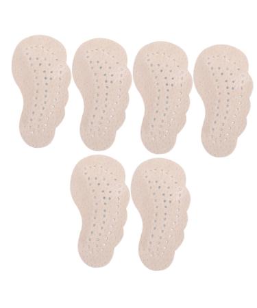 NOLITOY 3 Pairs Anti Slip Stickers for High Heels Anti-Skid Forefoot Pads Metatarsal Cushion Boots for Women with Heel Portable Foot Pads Womens+Pumps Chunky Heel Pigskin Half Pad Women's