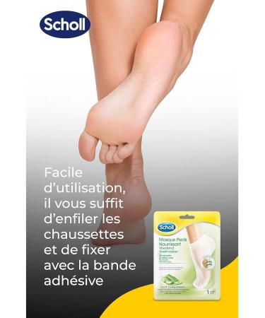 SCHOLL Pack of 3 x 4 Pairs of Nourishing Foot Masks with Aloe Vera - Buy Online on GoSupps.com