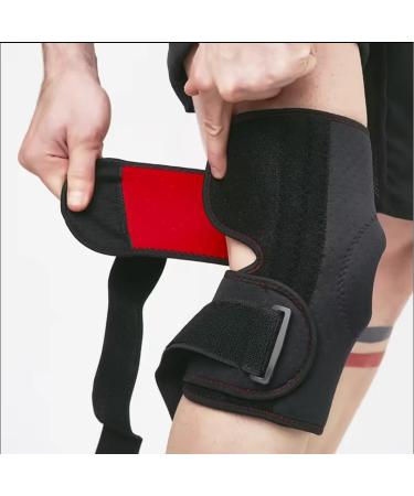 Adjustable Compression Knee Brace with Open Patella & Side Stabilizers - Comfort & Support for Active Lifestyles | Free International Shipping - Buy Online on GoSupps.com