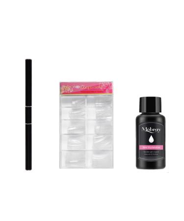 Xiaoyaoyou Nail Slip Solution Poly Building Gel Liquid Nail Liquid Slip Solution Acrylic Builder Nail Gel with Light Therapy Extension Tool for Beginner at Home Pleasant