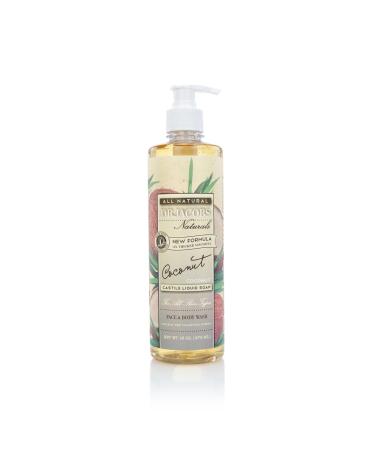 DR Jacobs - Liquid Castile Soap Face & Body Wash Coconut - 16 fl. oz. (473 ml)