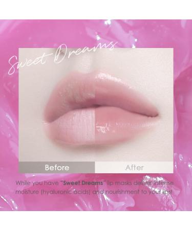 glowiest Sweet Dreams Overnight Lip Mask- Nourishing Plumping and Hydrating Lip Balm | glowiest Sweet Dreams Lip Sleeping Mask | Hyaluronic Acids+Vitamin C+Shea Butter+Antioxidants l Berry - 0.7 oz. - Buy Online on GoSupps.com