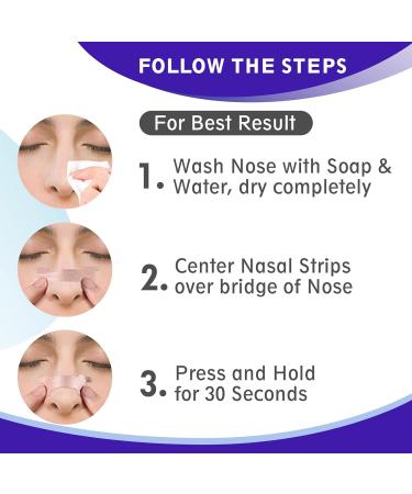 120 Pack Extra Strength Nose Strips for Snoring & Congestion Relief - Men & Women - Sleep Right & Breathe Easy - Stuffy Nose Relief - Buy Online on GoSupps.com