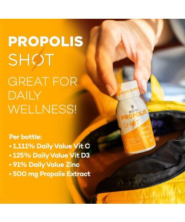 Immune Support Propolis Shot Supplement with Antioxidants - 12 Bottles - Buy Online on GoSupps.com