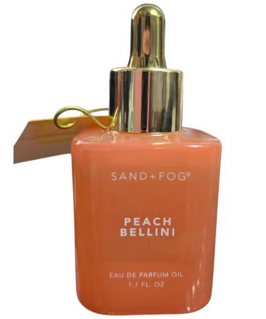 Sand and Fog Peach Bellinii Eau de Parfum Dropper Oil for Women With Notes Of Mandarin Bergamot Jasmine Lily & Amber 50 ml 1.69 FL OZ