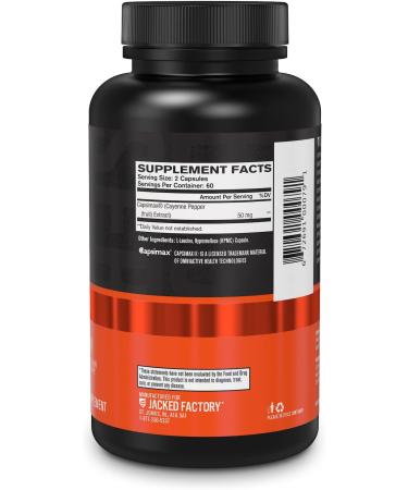 Capsimax Cayenne Pepper Extract 50mg - Thermogenic Fat Burner and Metabolism Support - 120 Veggie Capsules - Buy Online on GoSupps.com